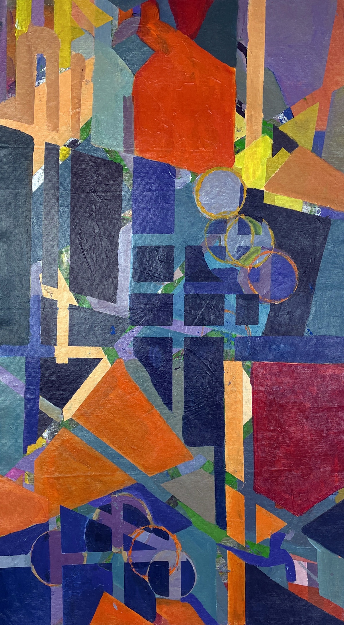 Grid with an Orange shape