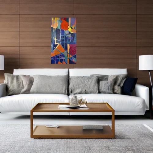 Grid with an Orange shape - Image 3